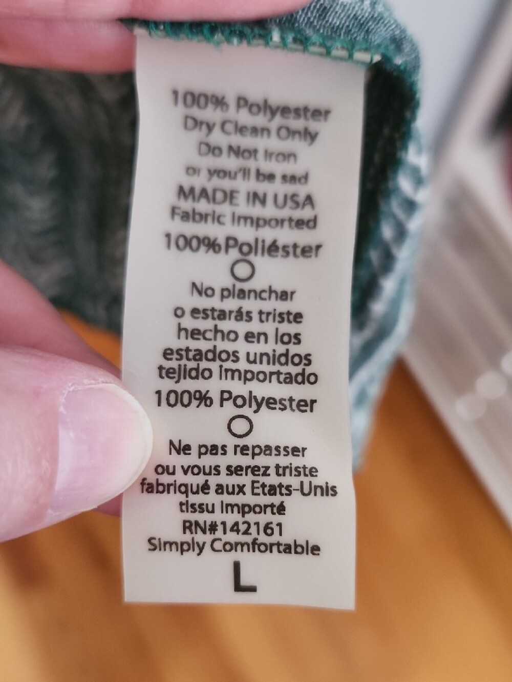 LuLaRoe Green Patterned Open-Front Duster - Picture 6 of 6